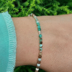 Pulsera en gema Esmeralda