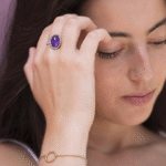 Anillo Amatista Africana