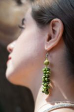 Aretes de semillas naturales de la selva Peruana en plata 950 - Imagen 2