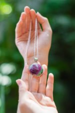 Collar con Dije Rubísoizita en plata 950. - Imagen 3